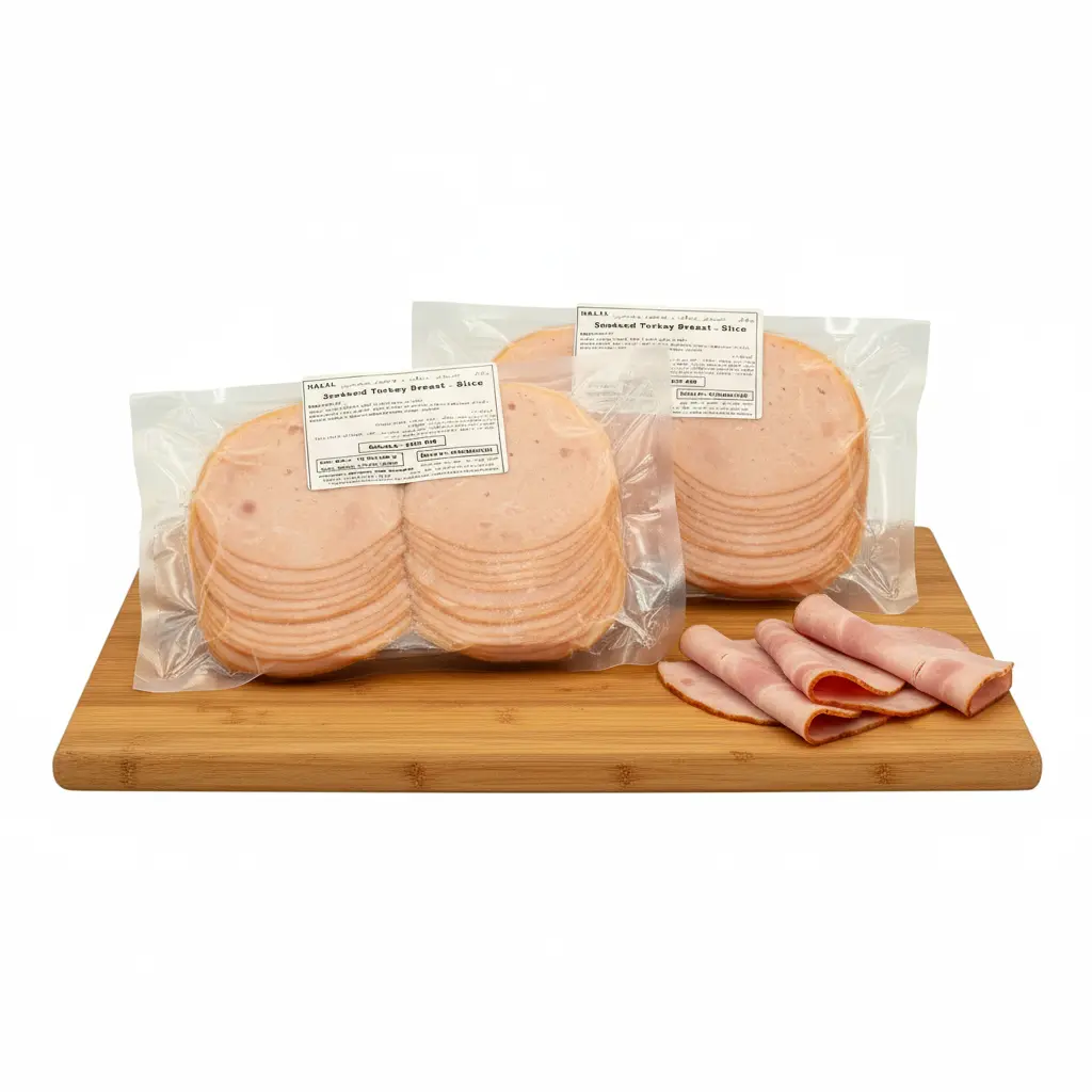 Gemini_Generated_Image_qc77cpqc77cpqc77 TURKEY HAM SMOKED SLICED 500g - Image 1